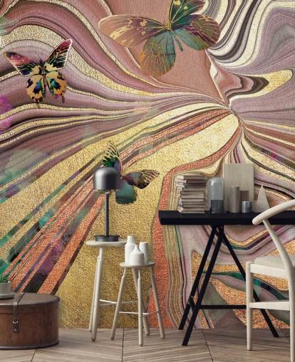 kulta siivekäs perhosia violetti, vaaleanpunainen ja kulta geode tapetti kulta siivekäs perhosia violetti, vaaleanpunainen ja kulta geode tapetti