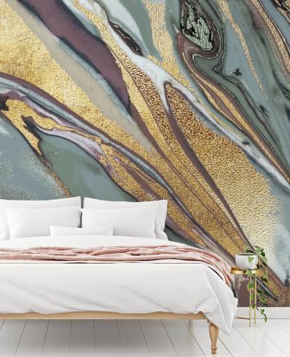 papel pintado mármol, geoda dorado, lila y gris papel pintado mármol, geoda dorado, lila y gris