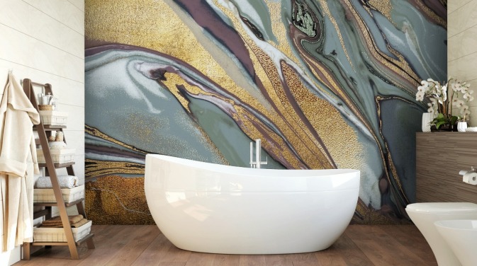 marmor, geode gull, lilla og grå bakgrunn