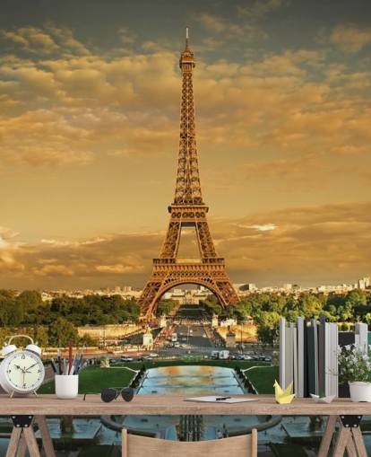 Eiffeltornet Paris Bakgrund Eiffeltornet Paris Bakgrund