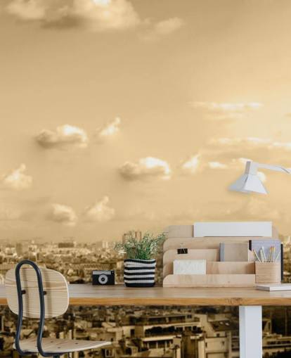 monokrom udsigt over paris tapet monokrom udsigt over paris tapet