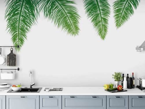 green fern leaves wallpaper