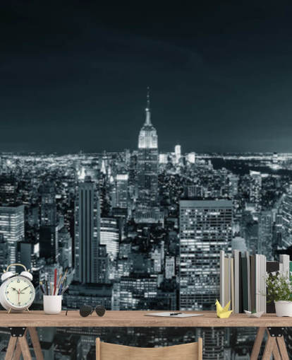 Skyline di New York Carta da parati con skyline di Skyline di New York Carta da parati con skyline di