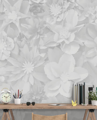 subtle white flowers wallpaper subtle white flowers wallpaper