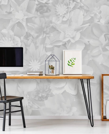 subtle white flowers wallpaper subtle white flowers wallpaper