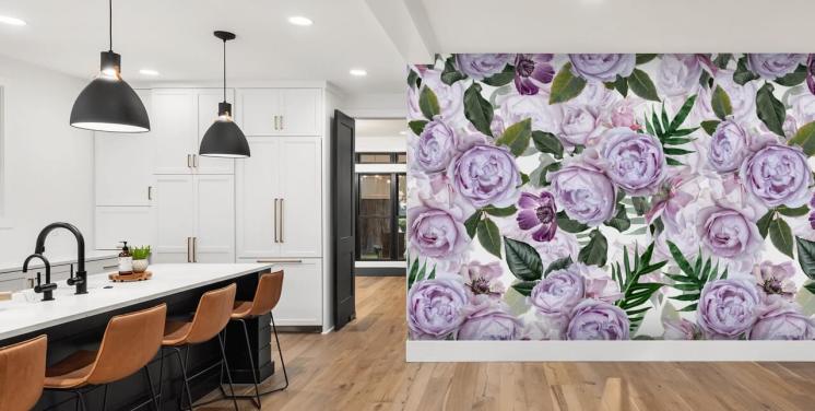 Peony Wallpaper & Wall Murals | Wallsauce NZ