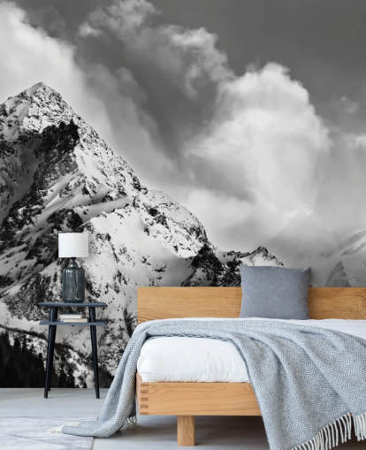 Moody Mountain Mountain Wall Mural Moody Mountain Mountain Wall Mural