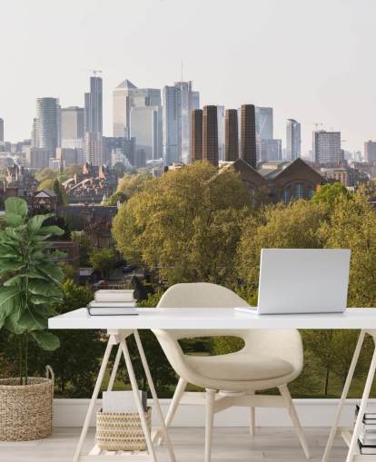 canary wharf view londen behang canary wharf view londen behang
