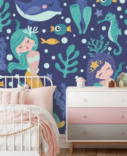 blue mermaid wallpaper blue mermaid wallpaper