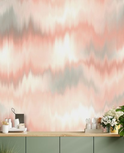 Peach, valkoinen ja harmaa tie väriaine tapetti Peach, valkoinen ja harmaa tie väriaine tapetti