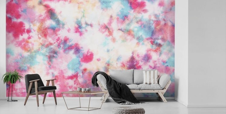 bunte Batik-Tapete