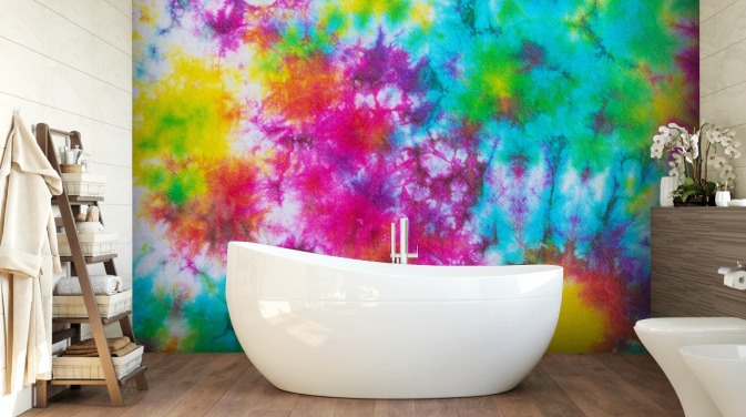 multicoloured tie dye wallpaper