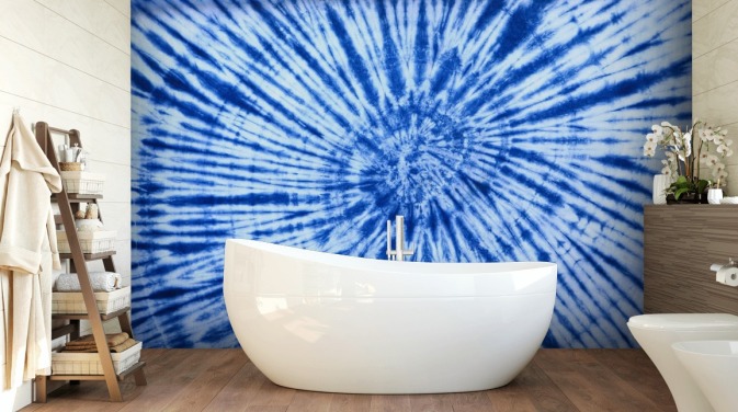 blue tie dye swirl wallpaper
