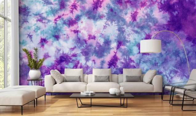 purple, pink and blue tie dye wallpaper