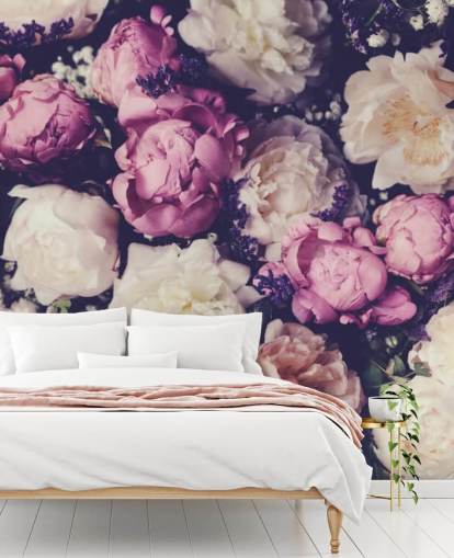 white, pink and purple peonies wallpaper white, pink and purple peonies wallpaper