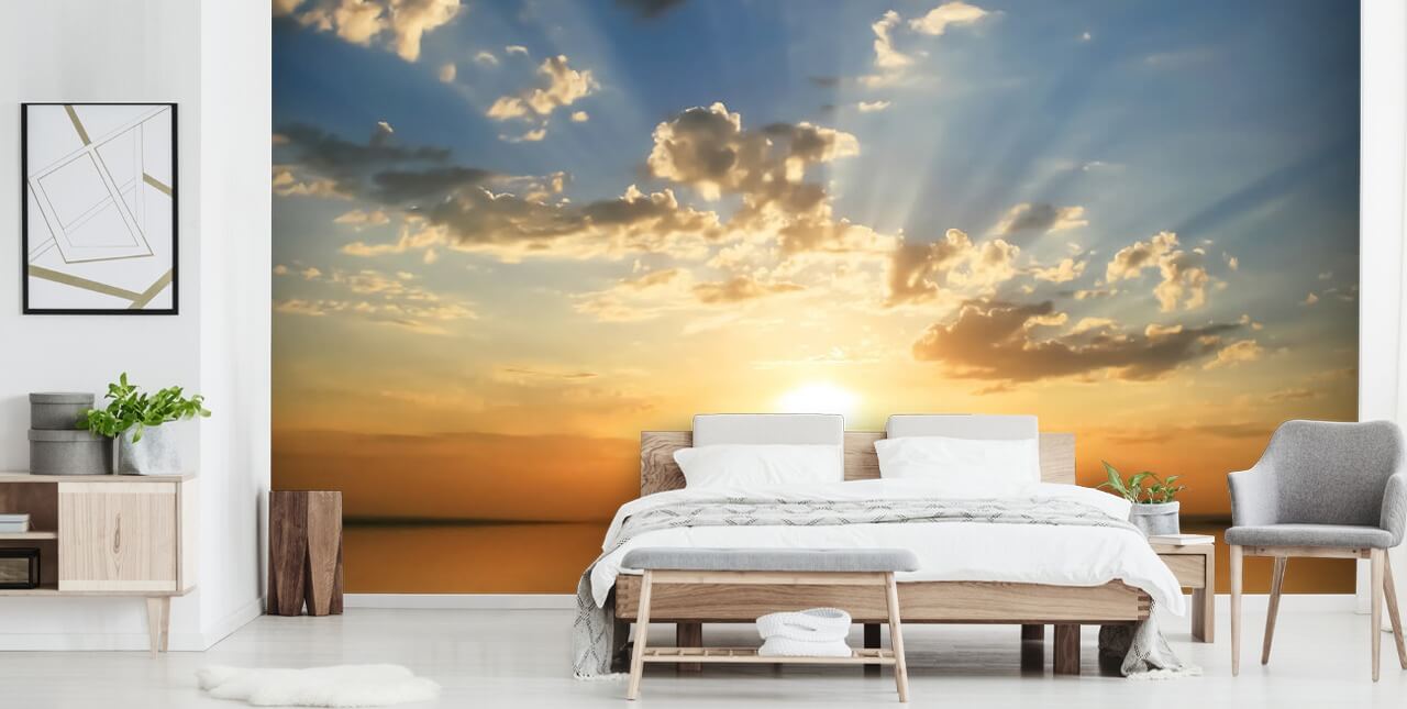 Sea View Sunset Sunset Wallpaper
