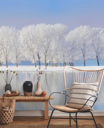 Frosty Tree Island Wallpaper Frosty Tree Island Wallpaper