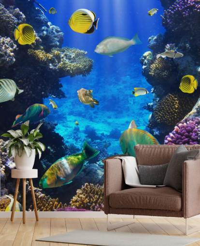 Colorful Coral and Fish Wallpaper Colorful Coral and Fish Wallpaper