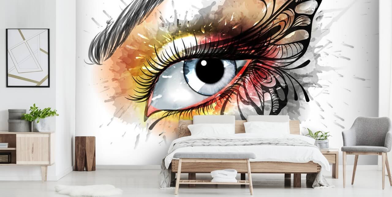 Tattoo Eye Graffiti Bakgrunn