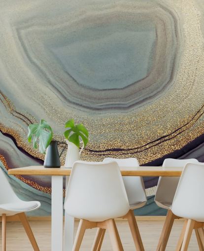 mural de parede de geodo dourado e cinza chamado Gold Dust Grey Marble de Lara Skinner para salas de estar, quartos e cozinhas mural de parede de geodo dourado e cinza chamado Gold Dust Grey Marble de Lara Skinner para salas de estar, quartos e cozinhas