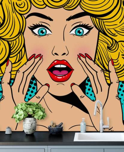 krøllet hår blond kvinde råbe tapet krøllet hår blond kvinde råbe tapet