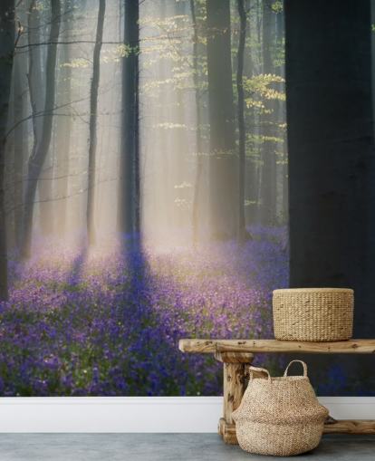 papel de parede de madeira misty bluebell papel de parede de madeira misty bluebell