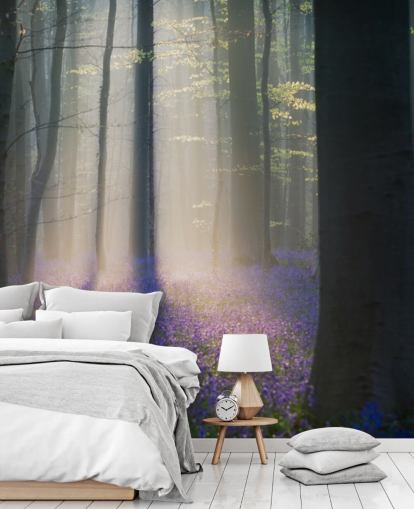 tåkete blåklokke tre tapet tåkete blåklokke tre tapet