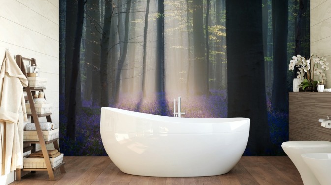 Velvet Light Bluebell Wallpaper