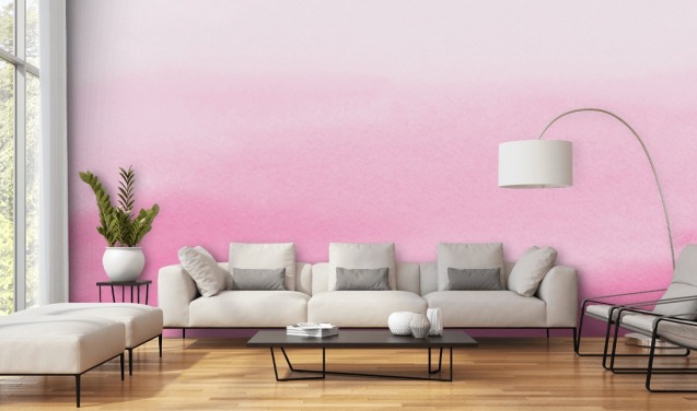 pink ombre wallpaper called Pink Fade for bedrooms