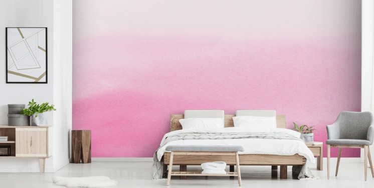 pink ombre wallpaper called Pink Fade for bedrooms