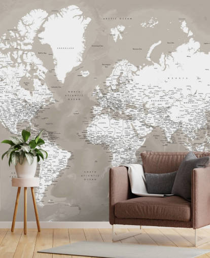 papel de parede marrom e branco do mapa do mundo papel de parede marrom e branco do mapa do mundo