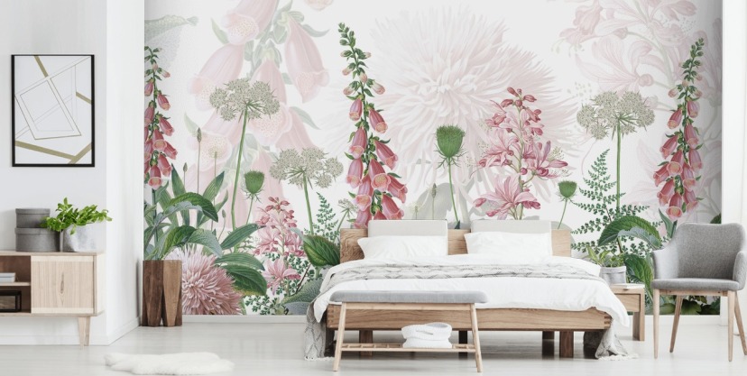 Floral Wallpaper and Flower Wall Murals | Wallsauce UK