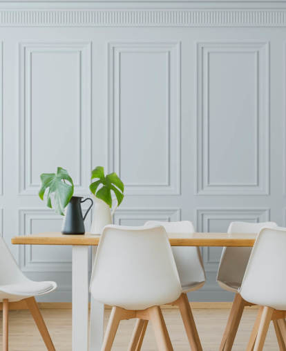white custom panel wallpaper mural called Off White Panel for dining rooms, kitchens and living rooms white custom panel wallpaper mural called Off White Panel for dining rooms, kitchens and living rooms