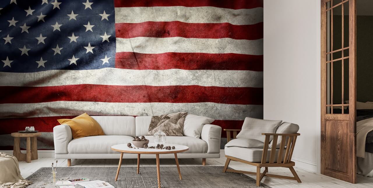 Stars and Stripes Wall Mural | Wallsauce US