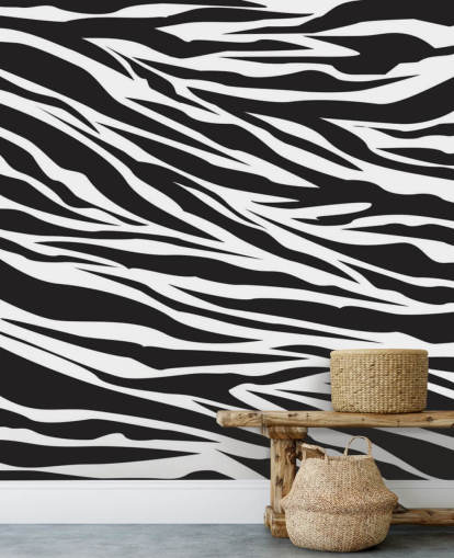 Décoration murale à imprimé zèbre noir et blanc Décoration murale à imprimé zèbre noir et blanc