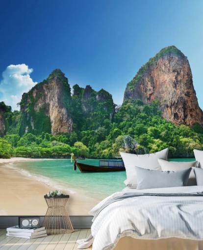 Railay beach in Krabi Wall Mural Railay beach in Krabi Wall Mural