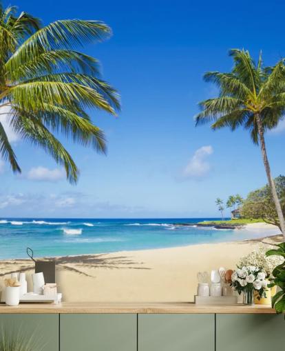 Hawaii Palms Wall Mural Hawaii Palms Wall Mural