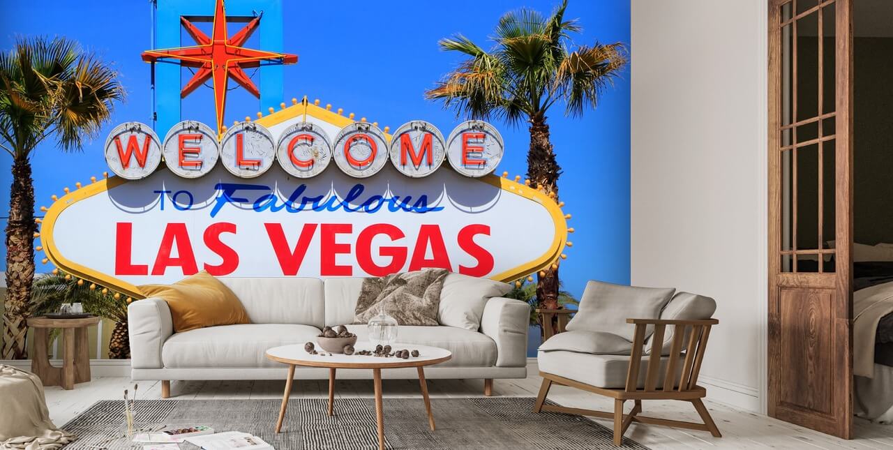 Welcome To Las Vegas Wallpaper Mural Wallsauce US