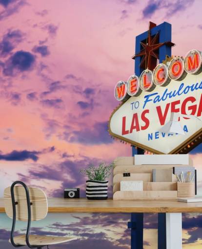 pink and blue customizable las vegas wallpaper mural called Welcome to Las Vegas Sign for home offices, bedrooms and businesses pink and blue customizable las vegas wallpaper mural called Welcome to Las Vegas Sign for home offices, bedrooms and businesses