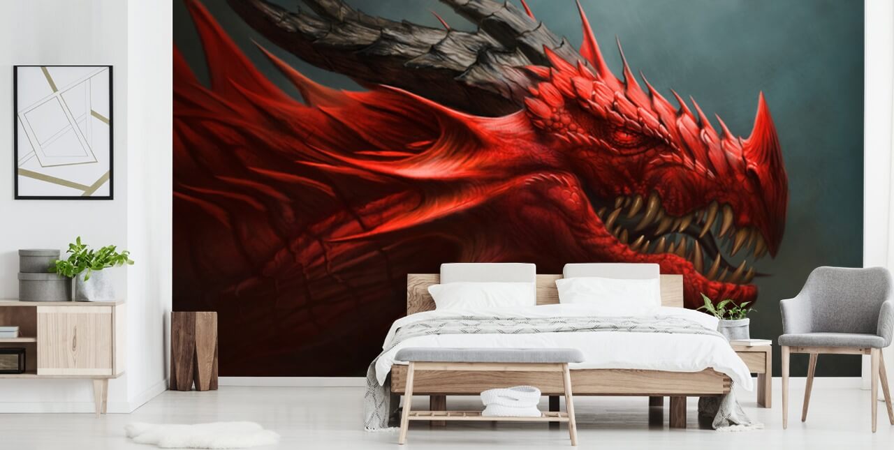 red dragon head wallpaper