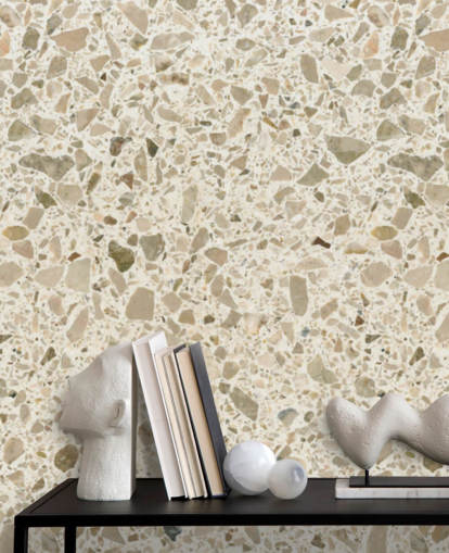 Kerma pilkullinen terrazzo tapetti Kerma pilkullinen terrazzo tapetti