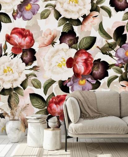 white, pink and purple floral wallpaper white, pink and purple floral wallpaper