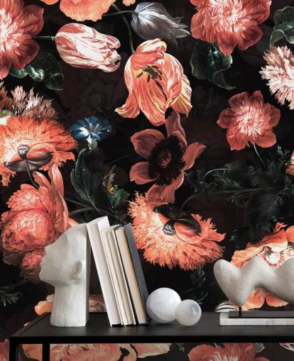 red flowers on black background wallpaper red flowers on black background wallpaper