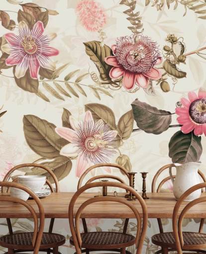 pink flowers and green leaves chinoiserie wallpaper pink flowers and green leaves chinoiserie wallpaper