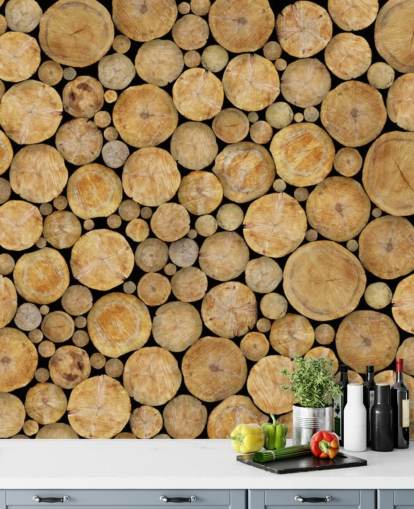 Face On Log - Carta da parati Face On Log - Carta da parati