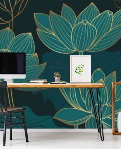 teal toned floral wallpaper teal toned floral wallpaper