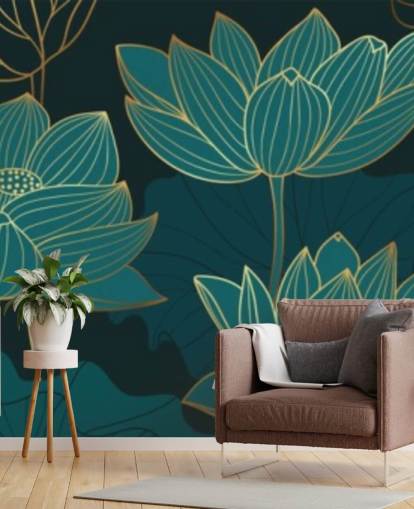 krikand tonet blomster tapet krikand tonet blomster tapet