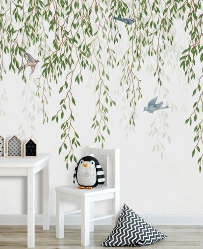 carta da parati murale personalizzabile in stile cineserie bianco e verde chiamato Chinoiserie Chandelier per camere da letto carta da parati murale personalizzabile in stile cineserie bianco e verde chiamato Chinoiserie Chandelier per camere da letto