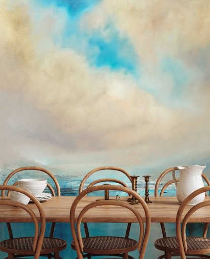 pittura astratta blu, bianca e nera di carta da parati paesaggio pittura astratta blu, bianca e nera di carta da parati paesaggio