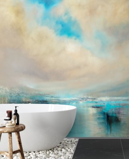 blå, vit och svart abstrakt målning av landskap tapeter blå, vit och svart abstrakt målning av landskap tapeter